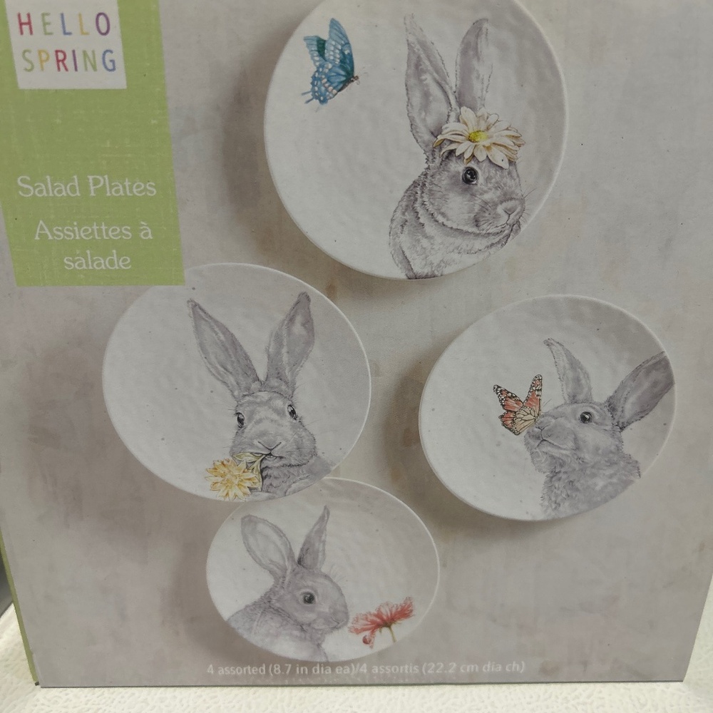 Hello Spring Salad Plates